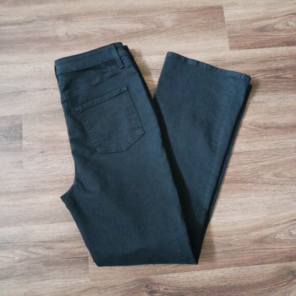 Chico's High Rise Flare Black Jeans Size 10R 1.5 Regular Stretch - Picture 2 of 8